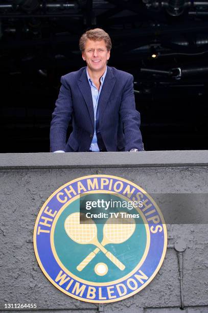 Broadcaster and retired professional tennis player Andrew Castle photographed at the All England Club in Wimbledon, on June 21, 2008.