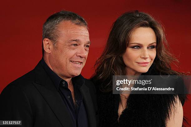 Claudio Amendola and Francesca Neri attend "Il Cuore Grande Delle Ragazze" Premiere during 6th International Rome Film Festival on November 1, 2011...