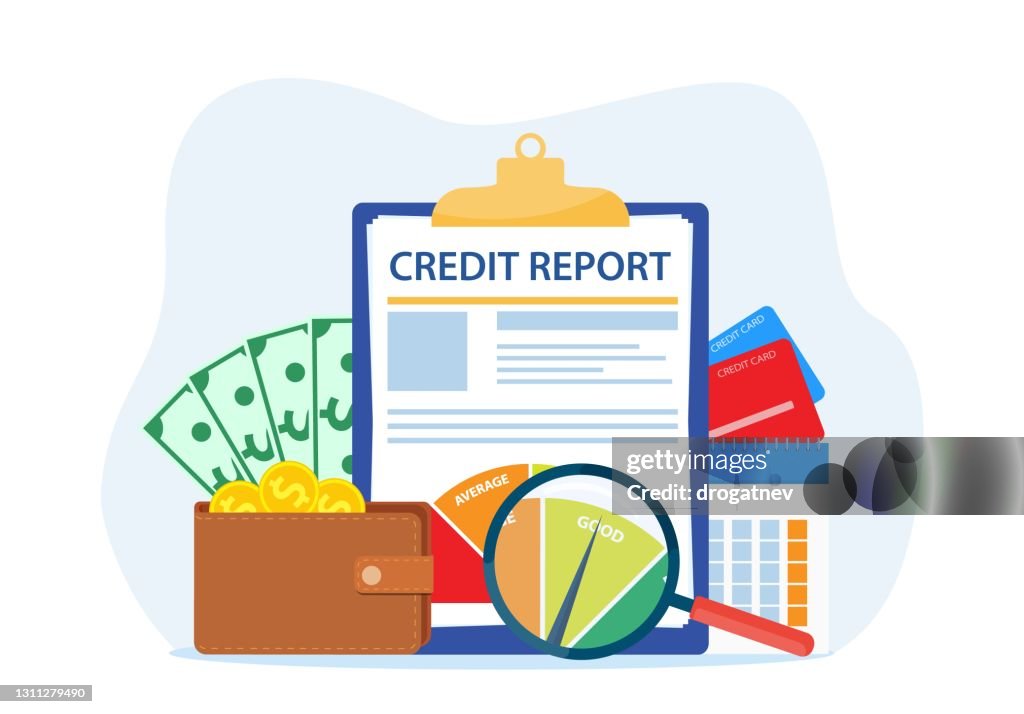 Reportdocument Graphci Credit Report Document Concept High-Res Vector Graphic - Getty Images