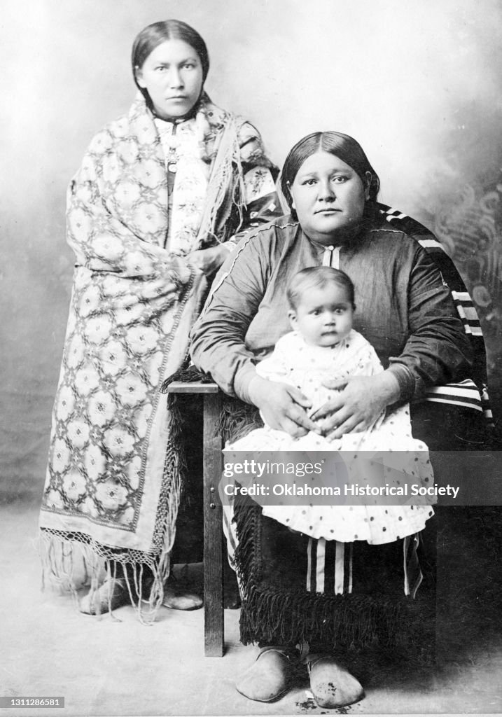 Portrait Of An Osage Woman & Children