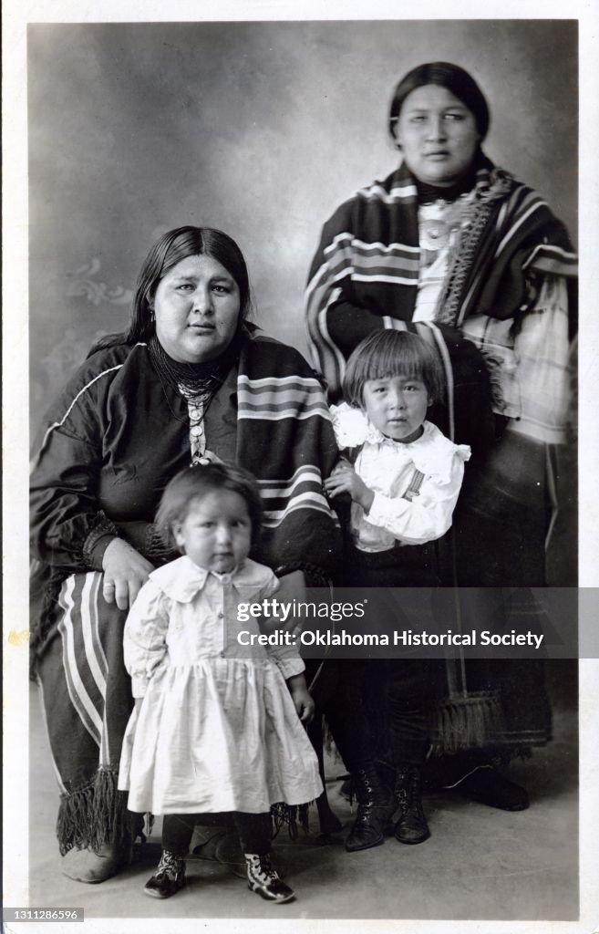 Portrait Of Osage Women & Children