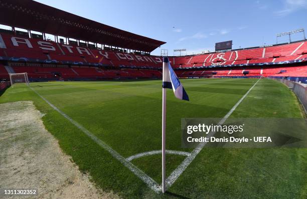 General view inside the stadium prior to the UEFA Champions League Quarter Final match between FC Porto and Chelsea FC at Estadio Ramon Sanchez...