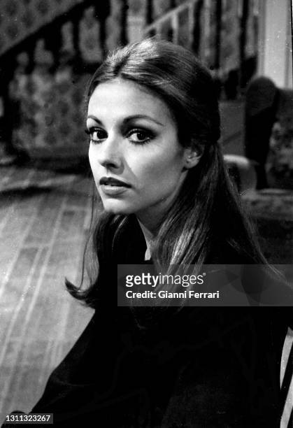 Portrait of Spanish actress Silvia Tortosa, Madrid, Spain,1972.