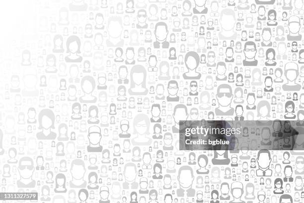 abstract white background - people pattern - man clean background stock illustrations