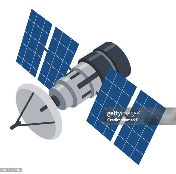 satellite - satellite mirror reflection stock illustrations
