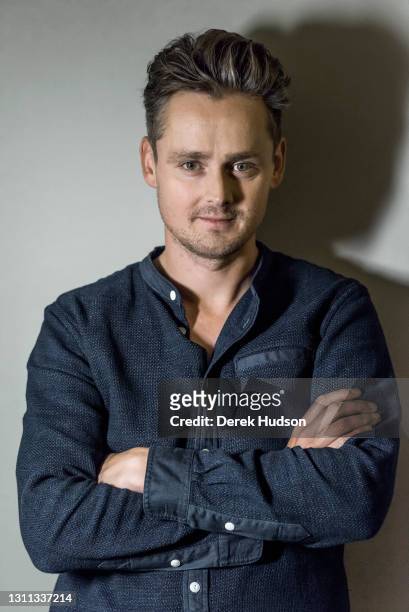 English pop singer and musician Tom Chaplin pictured during a photo session to promote his solo album The Wave.