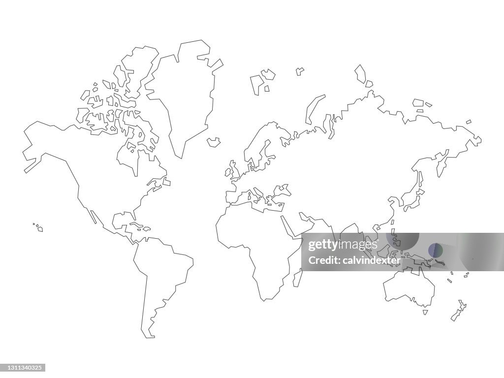 World map illustration