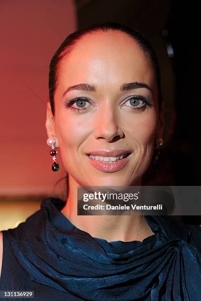 Actress Carmen Chaplin attend a celebration of The International Rome Film Festival hosted by Bulgari and The Grand Hotel Via Veneto on November 1,...