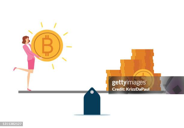 bitcoin - libra stock illustrations