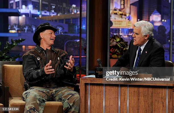 Ernie Brown, Jr., aka The Turtleman appears on "The Tonight Show With Jay Leno" at NBC Studios on November 1, 2011 in Burbank, California.