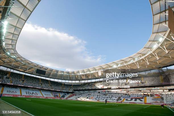 General view of Vodafone Park home stadium of Besiktas during the Super Lig match between Besiktas and Alanyaspor at Vodafone Park on April 7, 2021...