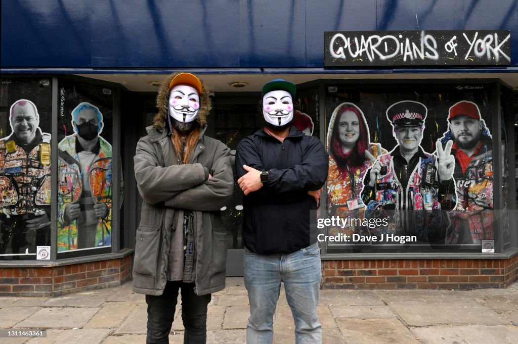 "Guardians Of York" Art Unveiling By The Postman - Press Day