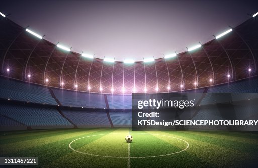 Football stadium, illustration Football stadium, illustration