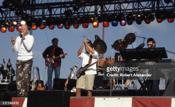 Country music band Sawyer Brown performs in 2001 in Apopka, Florida, hometown of band founders Mark Miller and keyboardist Greg Hubbard.