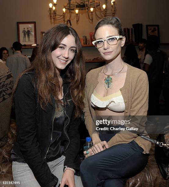 Actresses Madeline Zima and Katharine Towne attend Warby Parker LA Launch at Confederacy on November 1, 2011 in Los Angeles, California.