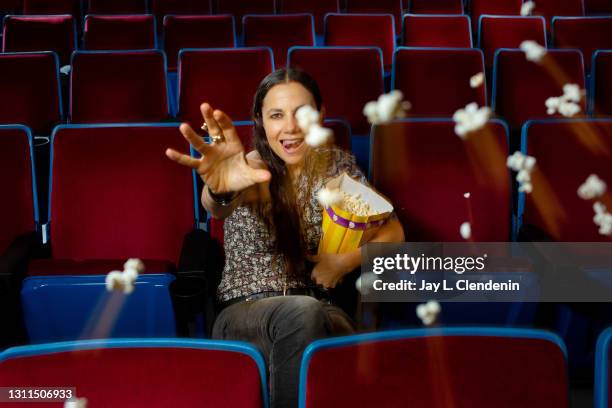 Actress, writer and director Justine Bateman is photographed for Los Angeles Times on March 5, 2021 in Los Angeles, California. PUBLISHED IMAGE....