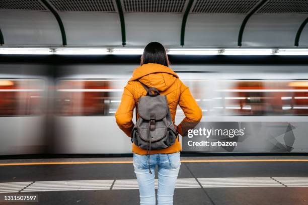 waiting subway train - fast train stock pictures, royalty-free photos & images