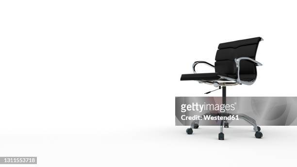 business swivel chair on white background - bürostuhl stock-fotos und bilder