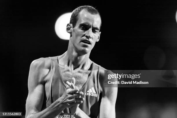 Alan Culpepper of the USA wins in the Men's 10000 meter event of the 2003 USA Track and Field Outdoor Championships on June 19, 2003 at Stanford...