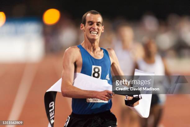 Alan Culpepper of the USA wins the Men's 5000 meters race of the 2002 USA Track and Field Outdoor Championships on June 22, 2002 at Stanford...