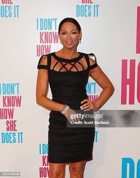 Tania Zaetta arrives at the Melbourne premiere of "I Don't Know How She Does It" on November 2, 2011 in Melbourne, Australia.