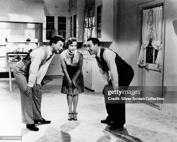 American film, stage and television actor Donald O'Connor , American actress, singer, and businesswoman Debbie Reynolds , and American actor, dancer,...