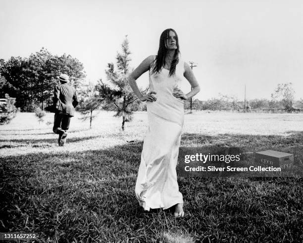 Actress Barbara Hershey as Boxcar Bertha in 'Boxcar Bertha'.