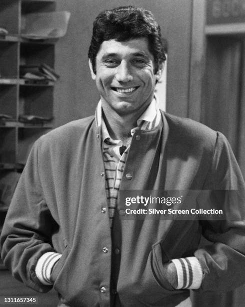 American football quarterback Joe Namath, circa 1955.