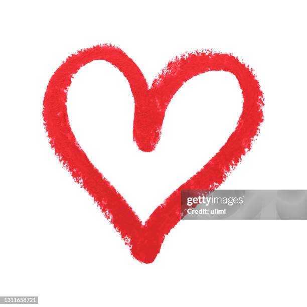 heart - chalk texture eps stock illustrations