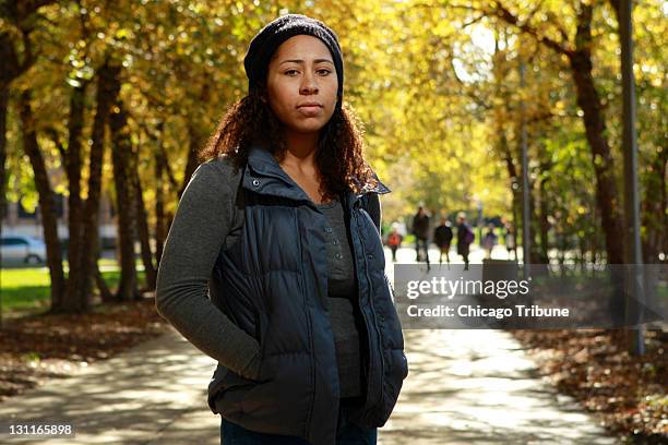 Nija Fountano, shown at the University of Illinois at Chicago, on October 27 is burdened with $30,000 in student loan debt. With a tough economy...