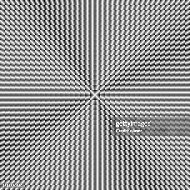 full frame matrix of metal squares, rotating gradient - silver chrome background stock illustrations