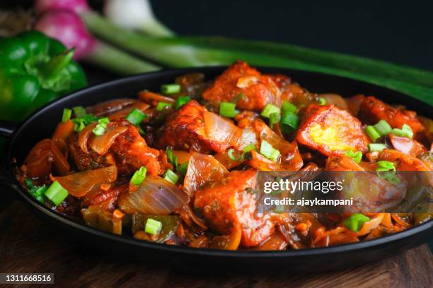 chilli paneer indian snack food - tandoor oven stock pictures, royalty-free photos & images