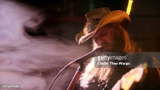 In this screenshot released on April 9, Chris Stapleton performs during A Grammy Salute To The Sounds of Change.