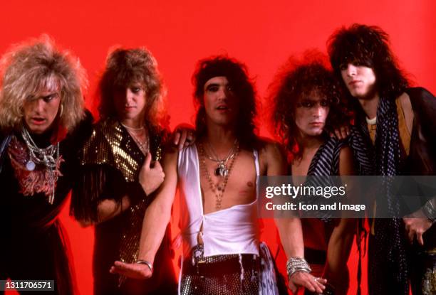 American guitarist Robbin Crosby , American drummer Bobby Blotzer, American musician Stephen Pearcy, Cuban-born American hard rock bassist and...