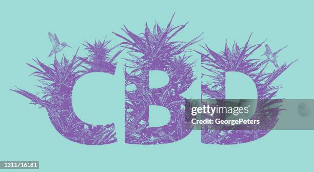 cbd oil with cannabis leaves - fiber supplement stock illustrations
