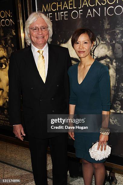 Thomas Mesereau and Susan Yu attend the UK premiere of 'Michael Jackson: The Life Of An Icon' at The Empire Leicester Square on November 2, 2011 in...