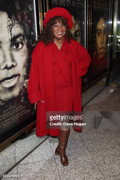 Martha Reeves attends the UK premiere of 'Michael Jackson: The Life Of An Icon' at The Empire Leicester Square on November 2, 2011 in London, United...