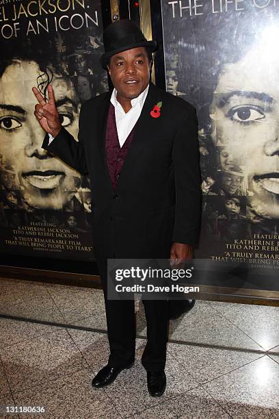 Tito Jackson attends the UK premiere of 'Michael Jackson: The Life Of An Icon' at The Empire Leicester Square on November 2, 2011 in London, United...