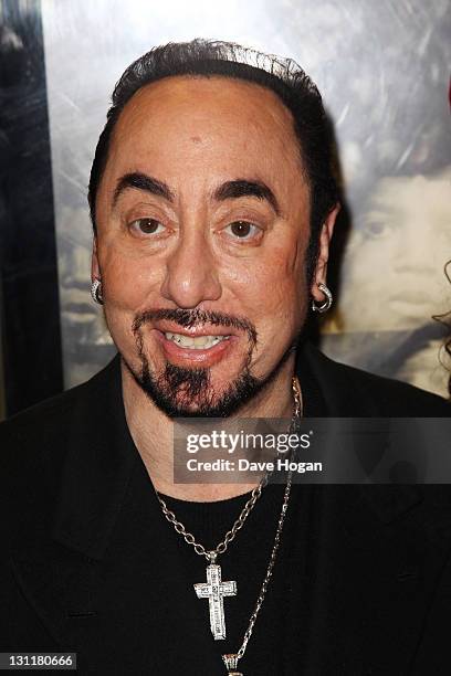 David Gest attends the UK premiere of 'Michael Jackson: The Life Of An Icon' at The Empire Leicester Square on November 2, 2011 in London, United...