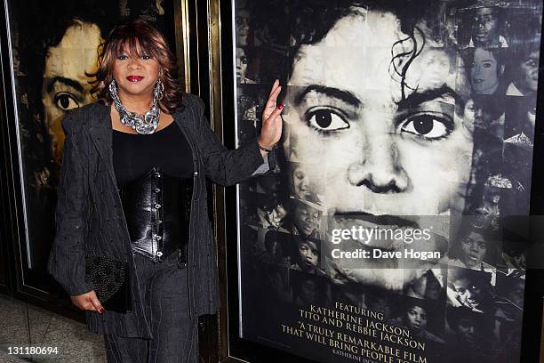Singer Deniece Williams attends the UK premiere of 'Michael Jackson: The Life Of An Icon' at The Empire Leicester Square on November 2, 2011 in...