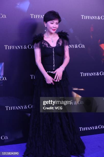 Actress Carina Lau attends Tiffany & Co. Commercial event on April 10, 2021 in Shanghai, China.