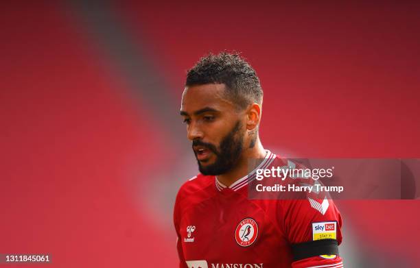 Danny Simpson of Bristol City looks on during the Sky Bet Championship match between Bristol City and Nottingham Forest at Ashton Gate on April 10,...