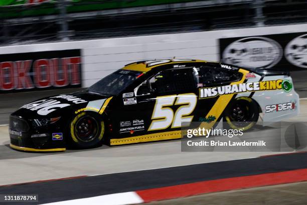Josh Bilicki, driver of the Ford, drives during the NASCAR Cup Series Blue-Emu Maximum Pain Relief 500 at Martinsville Speedway on April 10, 2021 in...