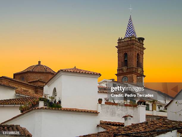 fuenteheridos at sunset - huelva province stock pictures, royalty-free photos & images