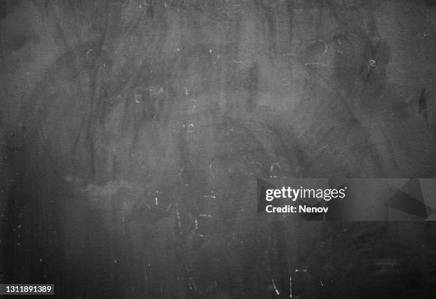 full frame shot of empty blackboard - dark desk texture stock pictures, royalty-free photos & images