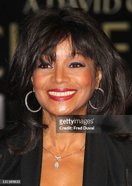 Rebbie Jackson attends the UK premiere of 'Michael Jackson: The Life Of An Icon' at Empire Leicester Square on November 2, 2011 in London, England.