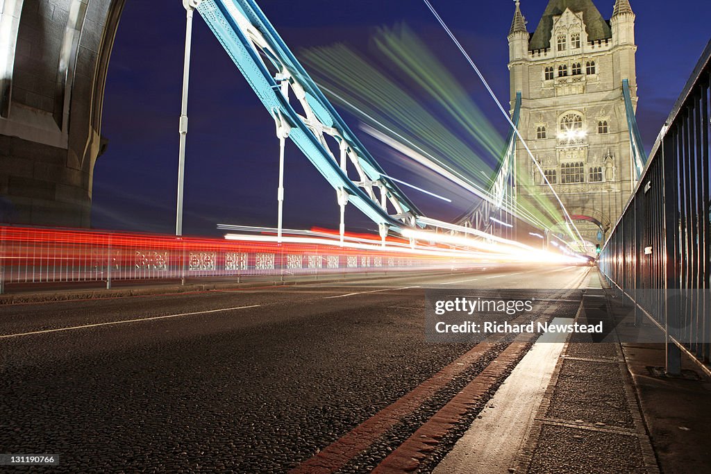 Tower bridge at night