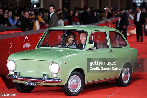 Actors Valeria Golino and Luca Zingaretti attend the "La Kryptonite Nella Borsa" And "Dead Man Talking" Premiere during the 6th International Rome...