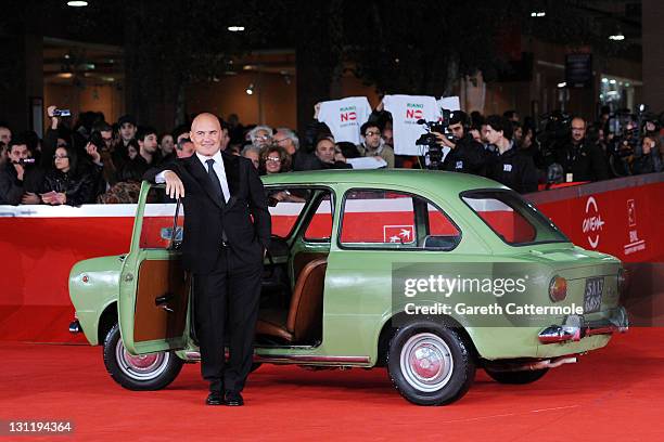 Actor Luca Zingaretti attend the "La Kryptonite Nella Borsa" And "Dead Man Talking" Premiere during the 6th International Rome Film Festival on...