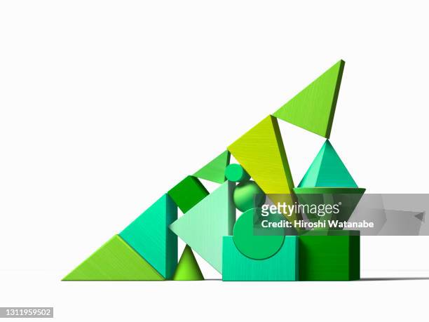 a rising green graph containing various factors - leadership concepts stock pictures, royalty-free photos & images